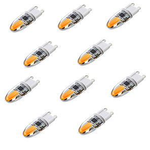 YWXLIGHT® 10 pezzi 6 W 600 lm G9 Luci LED Bi-pin T 2 Perline LED COB Oscurabile / Decorativo Bianco caldo / Luce fredda / Bianco 220-240 V / RoHs