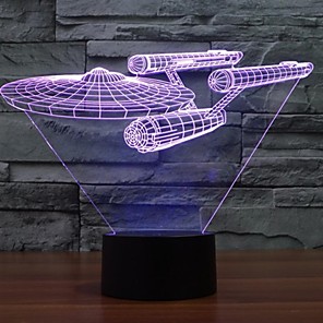 7 ÎγχÏωμες φώτα θωÏηκτό αλλαγή 3d οδοιποÏικό αστÎÏων πολÏχÏωμο οδήγησε διακοσμητικά φώτα οπτική ατμόσφαιÏα φώτα διακόπτη αφής
