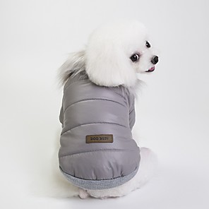 Honden Jassen Hondenkleding Brits Grijs / Rood / Blauw Textiel Binnenwerk Kostuum Voor huisdieren Unisex Casual / Dagelijks / Opwarm Kleding