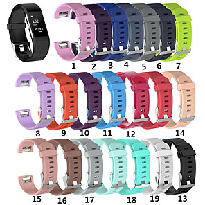 Cinturino per orologio per Fitbit Charge 2 Fitbit Cinturino sportivo Silicone Custodia con cinturino a strappo